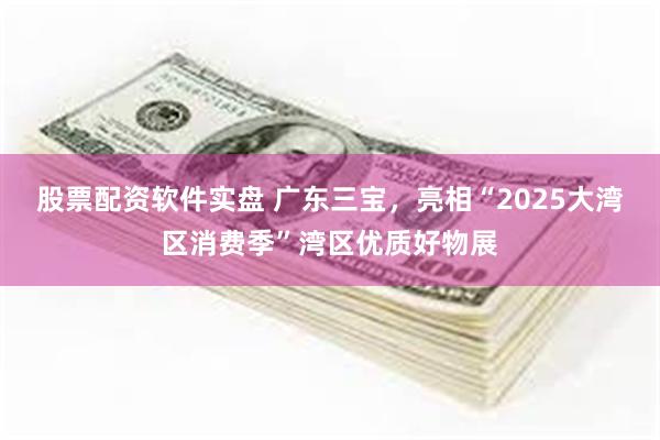 股票配资软件实盘 广东三宝，亮相“2025大湾区消费季”湾区优质好物展