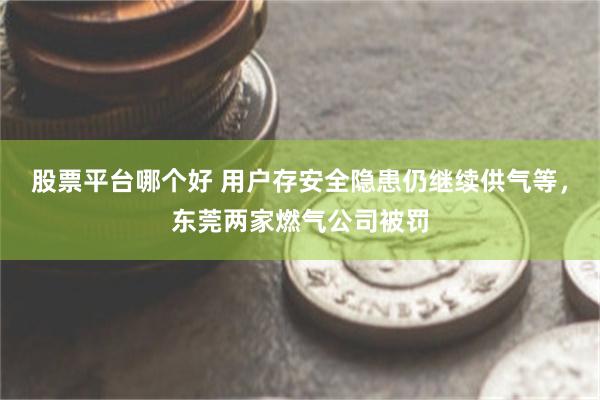 股票平台哪个好 用户存安全隐患仍继续供气等，东莞两家燃气公司被罚