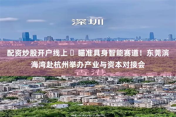 配资炒股开户线上 ​瞄准具身智能赛道！东莞滨海湾赴杭州举办产业与资本对接会