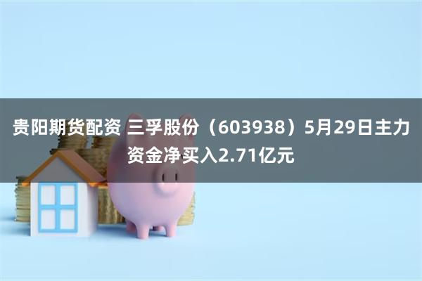 贵阳期货配资 三孚股份（603938）5月29日主力资金净买入2.71亿元