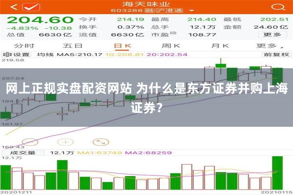 网上正规实盘配资网站 为什么是东方证券并购上海证券？