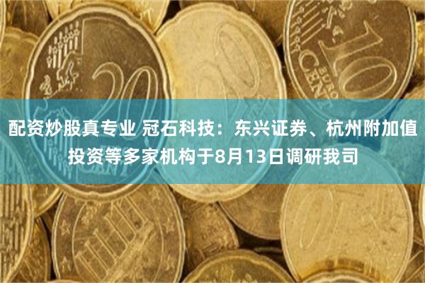 配资炒股真专业 冠石科技:东兴证券、杭州附加值投资等多家机构于8月13日调研我司