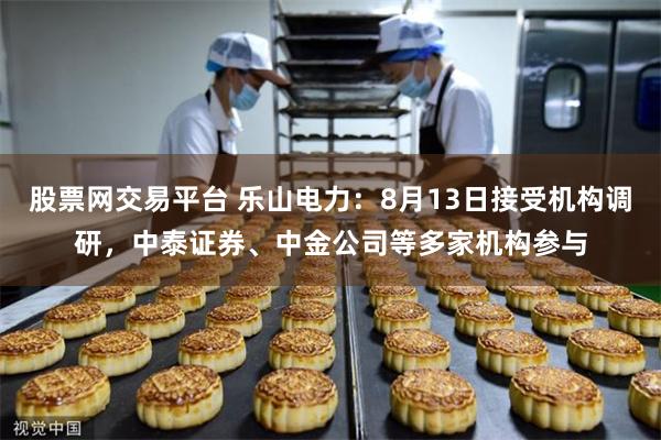 股票网交易平台 乐山电力：8月13日接受机构调研，中泰证券、中金公司等多家机构参与