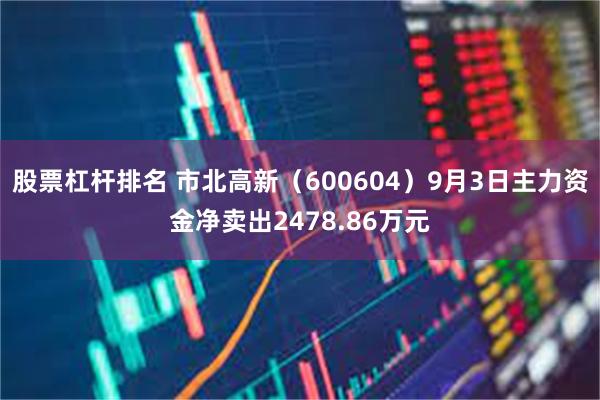 股票杠杆排名 市北高新（600604）9月3日主力资金净卖出2478.86万元