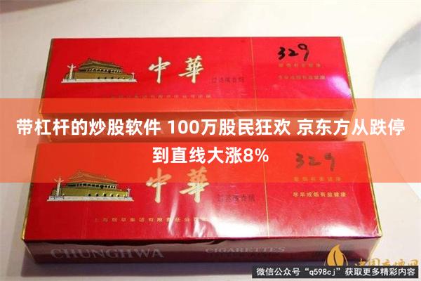 带杠杆的炒股软件 100万股民狂欢 京东方从跌停到直线大涨8%