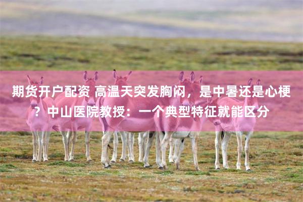 期货开户配资 高温天突发胸闷，是中暑还是心梗？中山医院教授：一个典型特征就能区分