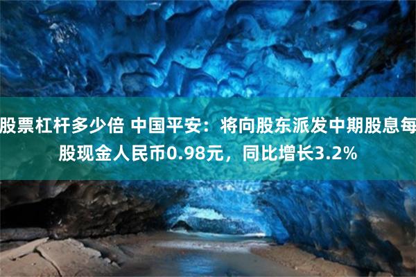 股票杠杆多少倍 中国平安：将向股东派发中期股息每股现金人民币0.98元，同比增长3.2%