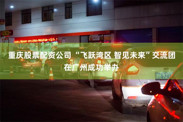 重庆股票配资公司 “飞跃湾区 智见未来”交流团在广州成功举办