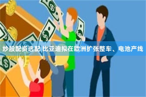 炒股配资选配 比亚迪拟在欧洲扩张整车、电池产线