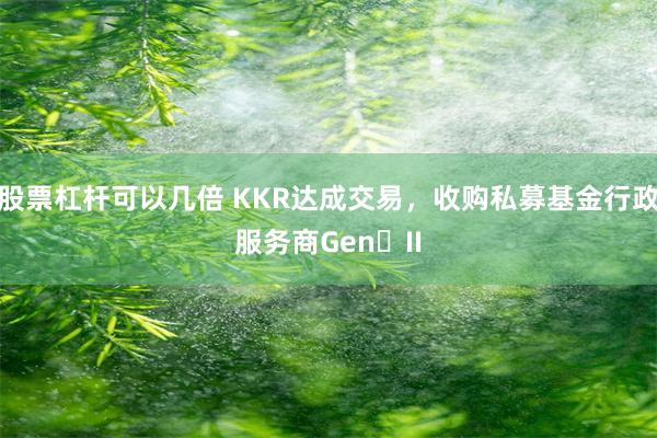 股票杠杆可以几倍 KKR达成交易，收购私募基金行政服务商Gen II