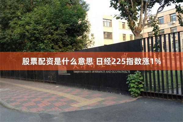 股票配资是什么意思 日经225指数涨1%